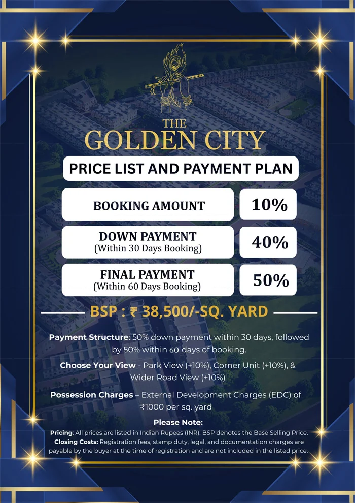 Golden City Payment Plan